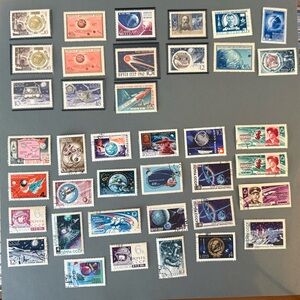 SOVIET UNION 39 PIECES LOT COLLECTION STAMPS